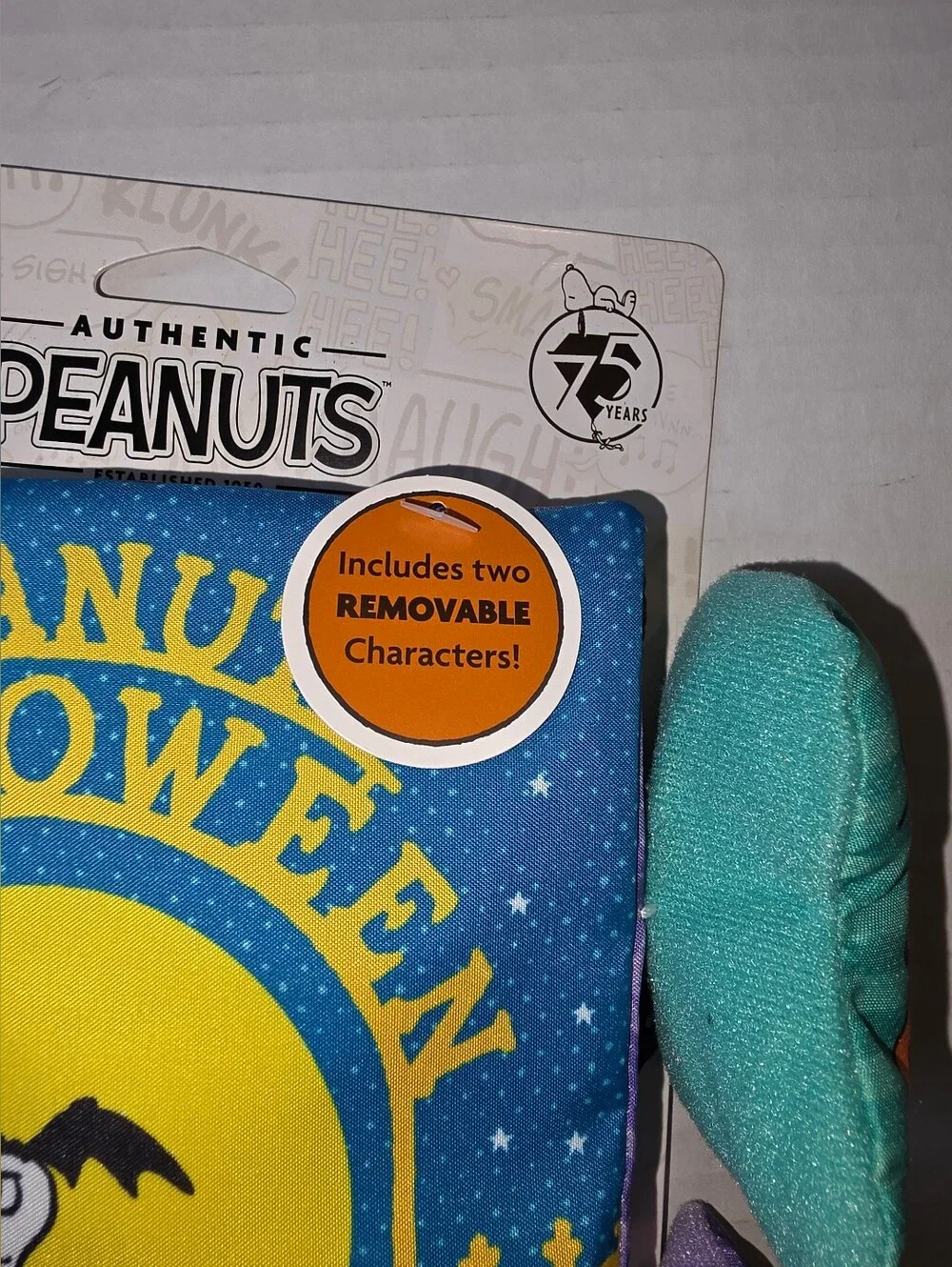 Peanuts Halloween Baby Deluxe Soft Book Set W/Two Removeable Characters